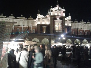 Kraków Zima Sukiennice
