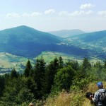 Beskid Wyspowy - widok z góry Łopień